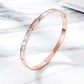Elegant CZ&Shell Bangle