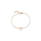 Open Heart Charm Bracelet