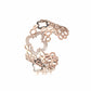 Hollow Clover Wide Cuff Bracelet