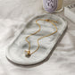 ROUND CZ PENDANT NECKLACE