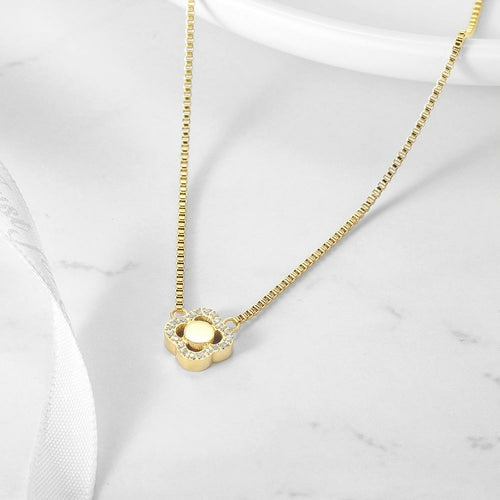 CZ Clover Necklace