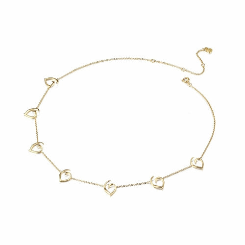 Open Heart Charm Necklace