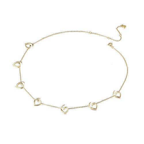 Open Heart Charm Necklace