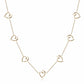 Open Heart Charm Necklace