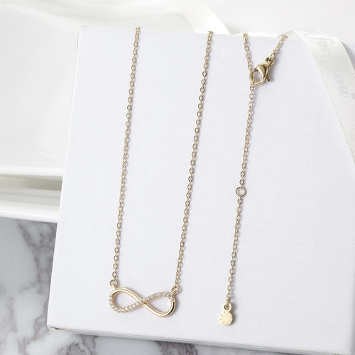 Infinity CZ Necklace