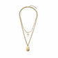 Cross & Tag Double Pendant Necklace
