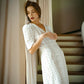OLYMPIA Embroidered Cotton Dress