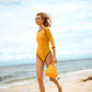 PETITE NAGA Macrame Vessel Basket Bag in Sunshine Yellow