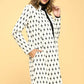 Knit Jacquard Open Coat