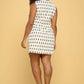 Ivory V neck Sleeveless Dress