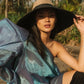 RIRI Duo Jute Handwoven Straw Hat In Natural & Black