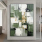 Original Large Beige Blue Abstract Handmade Canvas Painting Gray Minimalist Art White Wall Art Textured Painting Home Decoration
