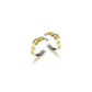 Enamel CZ Hoop Earrings
