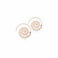 VINTAGE CIRCLE ROUND SPIRAL EARRINGS