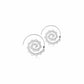 VINTAGE CIRCLE ROUND SPIRAL EARRINGS
