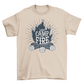 Campfire Logs illustration Banner Ribbons & label Quote "Like