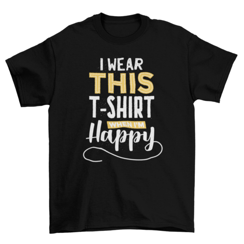 Happy t-shirt