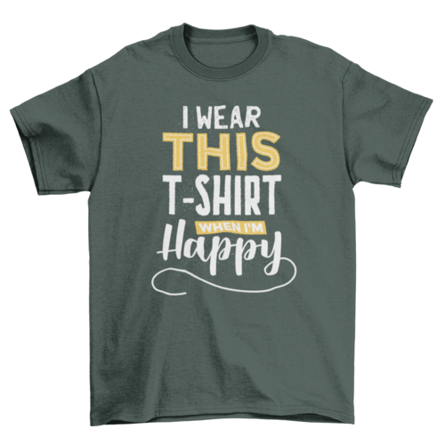 Happy t-shirt