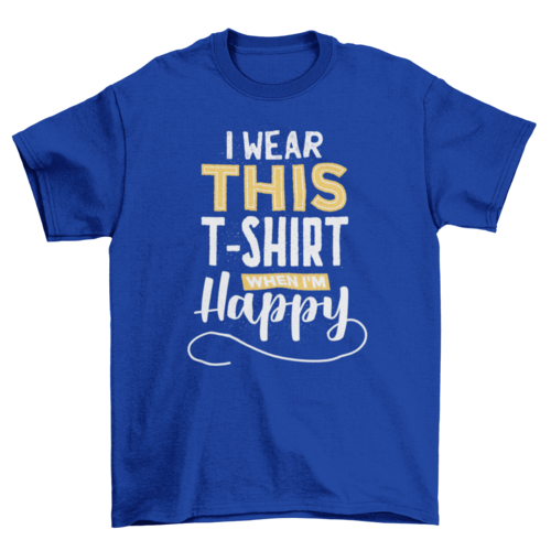 Happy t-shirt