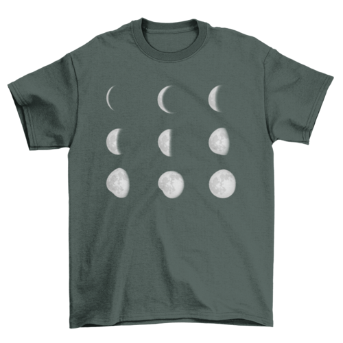Moon Phases Space T-shirt
