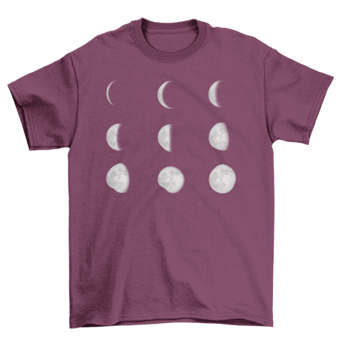 Moon Phases Space T-shirt