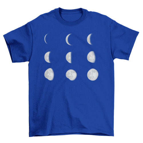 Moon Phases Space T-shirt