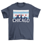 Chicago Skyline Flag T-shirt