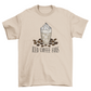 Iced coffee Cup Cubes Ice Cream Scattered Beans Quote "Iced Coffee