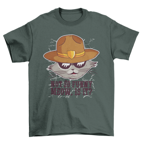 Sheriff cat t-shirt