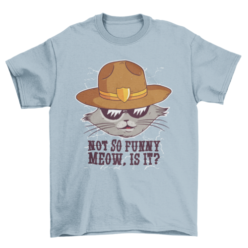 Sheriff cat t-shirt