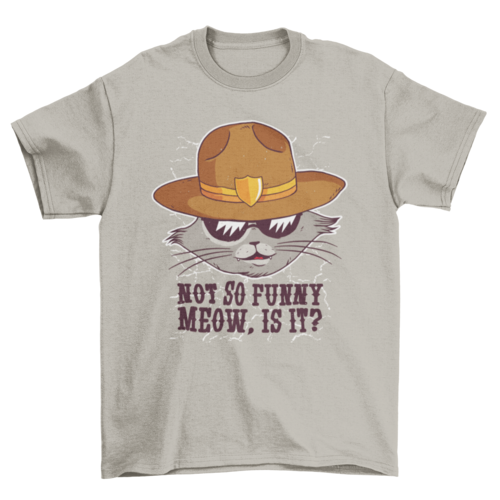Sheriff cat t-shirt