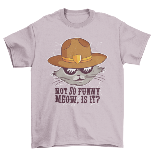 Sheriff cat t-shirt