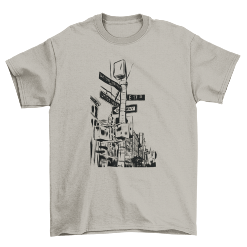 New York City streets t-shirt