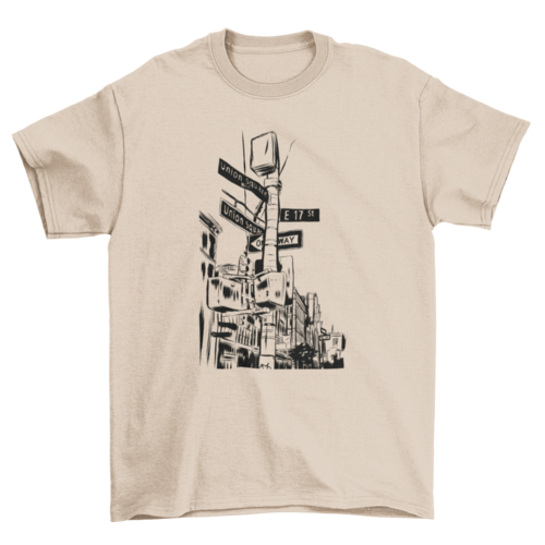 New York City streets t-shirt