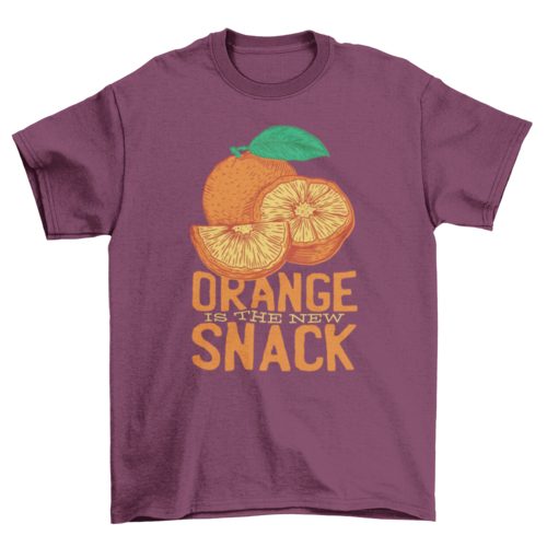 Orange snack t-shirt