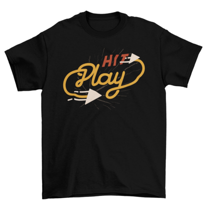 Hit play t-shirt