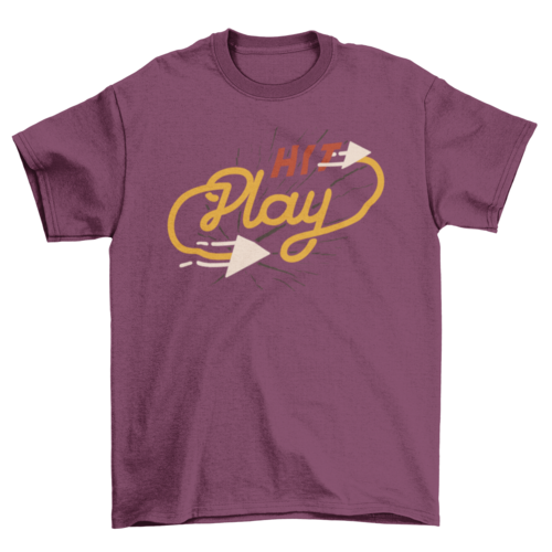 Hit play t-shirt