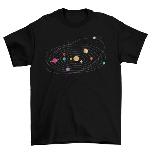 Solar system t-shirt