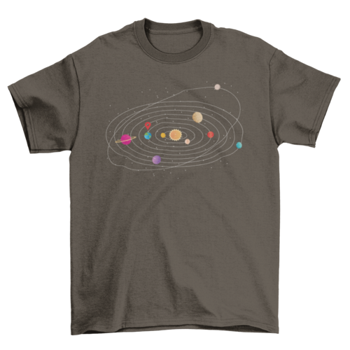 Solar system t-shirt