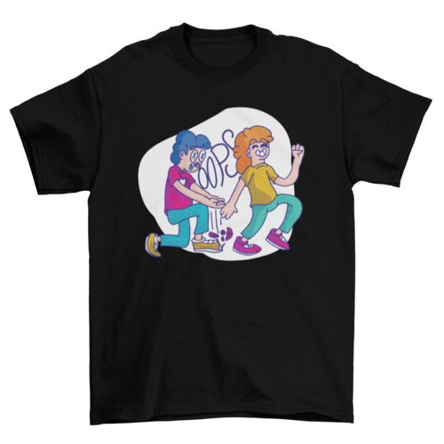 Broken heart cartoon t-shirt