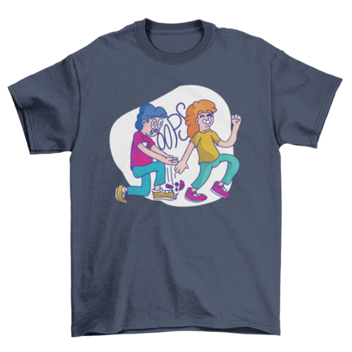 Broken heart cartoon t-shirt