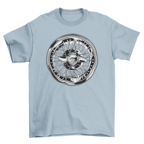 Car Wheel Rim T-shirt Design