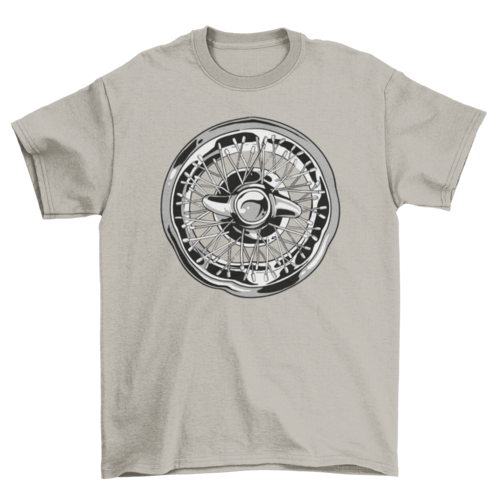 Car Wheel Rim T-shirt Design