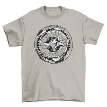 Car Wheel Rim T-shirt Design