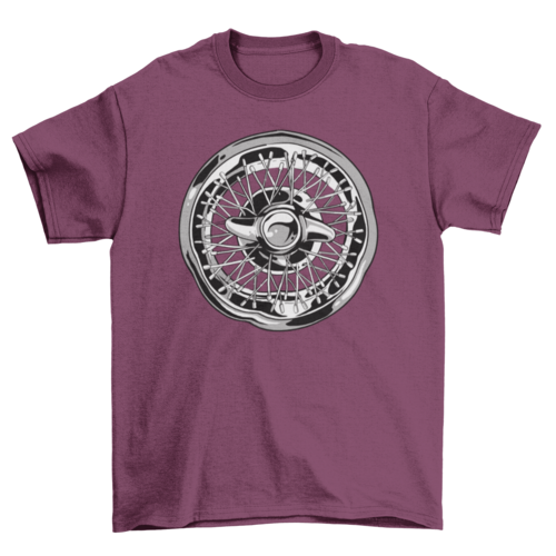 Car Wheel Rim T-shirt Design