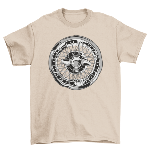 Car Wheel Rim T-shirt Design