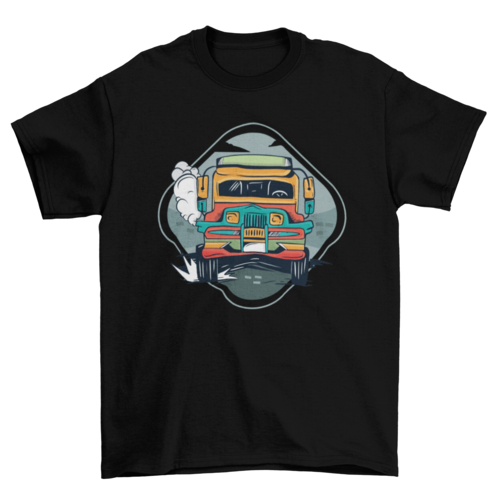 Bus car t-shirt
