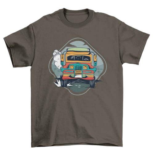 Bus car t-shirt