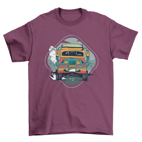Bus car t-shirt