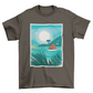 Watercolor beach t-shirt design